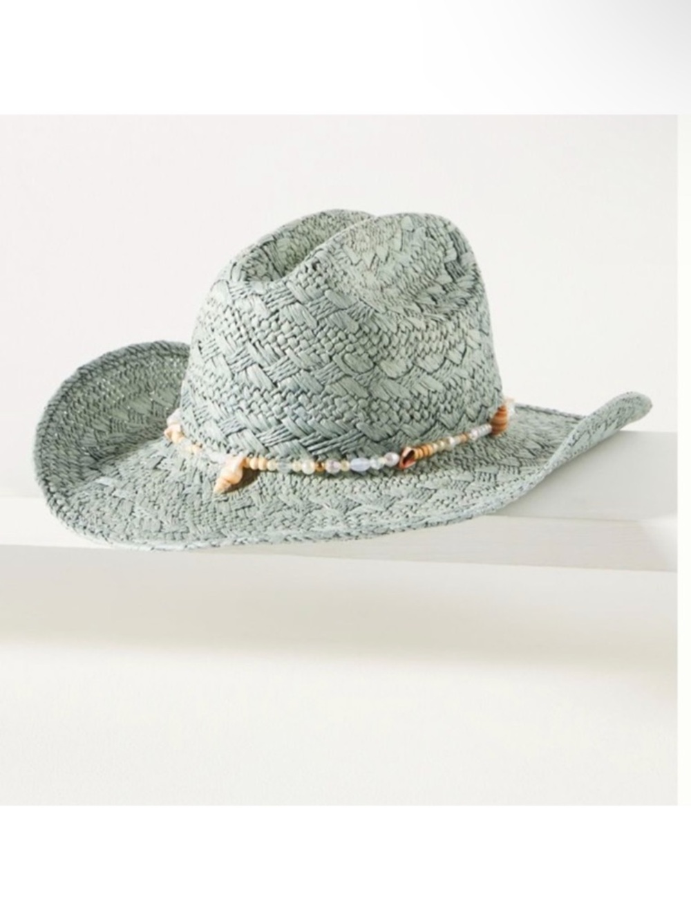 NWT Anthropologie San Diego Hat Co. Beaded cowboy Hat.